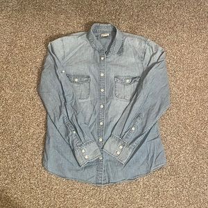 J. Crew Chambray Button Down Shirt